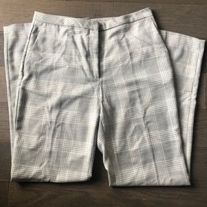 NWT Sz. 10 H & M Dress pants Grey/White Print